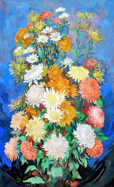 «Хризантеми». 2003. Полотно, акрил